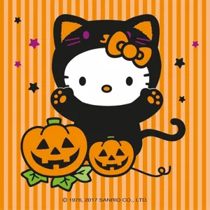 Hello Kitty Orange Halloween Sanrio Pfp Wallpaper
