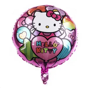 Hello Kitty Party With Friends And Decorations Wallpaper