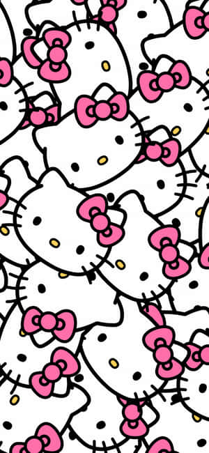 Hello Kitty Pattern Wallpaper