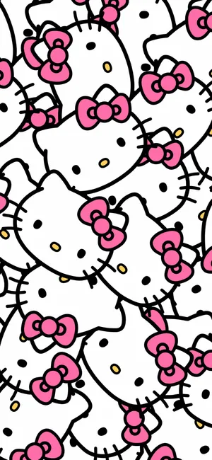 Hello Kitty Pattern Wallpaper