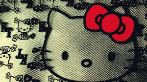 Hello Kitty Pattern Texture Wallpaper
