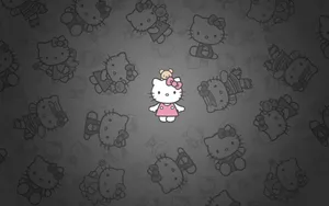 Hello Kitty Pattern Wallpaper Wallpaper