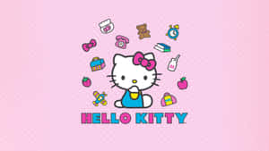 Hello Kitty Pink Background Graphic Wallpaper