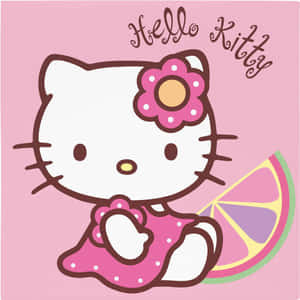 Hello Kitty Pink Background Wallpaper