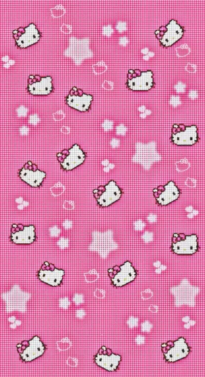 Hello Kitty Pink Pattern Wallpaper
