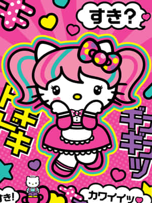 Hello Kitty Pop Art Style Wallpaper