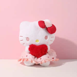 Hello Kitty Valentine Plush Wallpaper