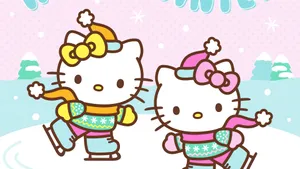 Hello Kitty Winter Fun Wallpaper