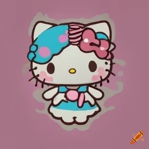 Hello Kitty Zombie Cartoon Wallpaper