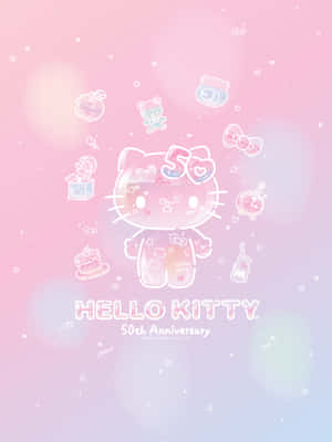 Hello Kitty50th Anniversary Celebration Wallpaper