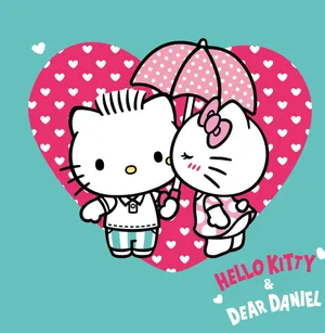 Hello Kittyand Dear Daniel Valentine Wallpaper