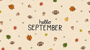 Hello September Autumn Theme Wallpaper