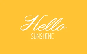 Hello Sunshine Graphic Wallpaper