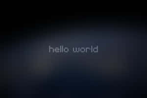 Hello World Code Background Wallpaper