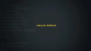 Hello World Computer Command Wallpaper