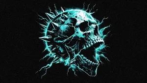 Hellstar Electric Skull Art Wallpaper