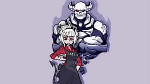 Helltaker Characters Duo Wallpaper