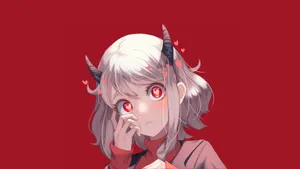 Helltaker Demon Girl Closeup Wallpaper