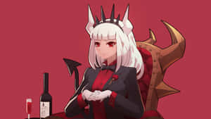 Helltaker Lucifer Character Wallpaper