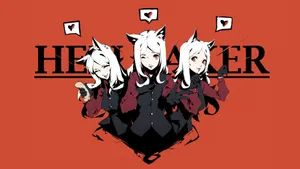 Helltaker Triple Demon Girl Wallpaper