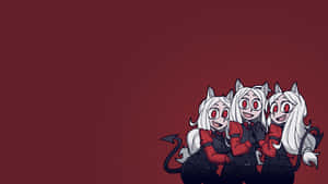 Helltaker Triple Demon Girls Wallpaper