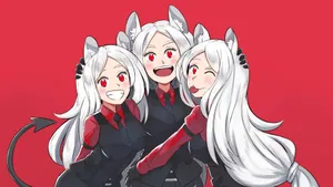 Helltaker White Hair Devils Wallpaper