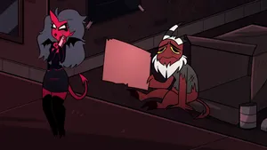 Helluva Boss Beggar Moxxie Wallpaper