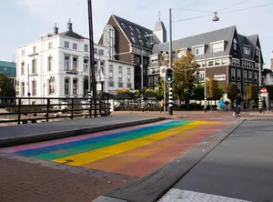 Helmond Rainbow Crosswalk Netherlands Wallpaper