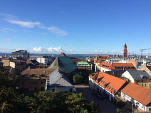 Helsingborg Cityscape Sweden Wallpaper