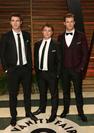 Hemsworth Brothers Formal Event Wallpaper