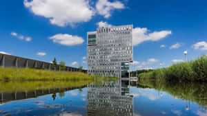 Hengelo Modern Architecture Reflection Wallpaper