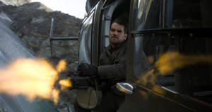 Henry Cavill Machine Gun Shot Wallpaper