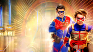 Henry Danger With Captain Man Wallpaper