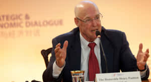 Henry Paulson Speaking During Sed Wallpaper