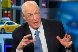 Henry Paulson Talking With Cnbc Wallpaper