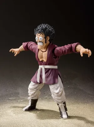 Hercule Satan Standing In Battle Formation Wallpaper