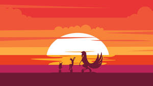 Hercules In Setting Sun Wallpaper