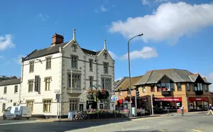 Hereford City Center Buildings Wallpaper
