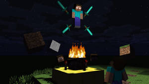 Herobrine Minecraft Steve Wallpaper