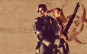 Heroes Unveiled - Leon Kennedy And Claire Redfield Wallpaper