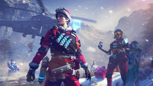 Heroes With Santa Hat Free Fire Desktop Wallpaper