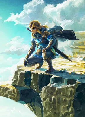 Heroic Fantasy Character Cliffside Wallpaper