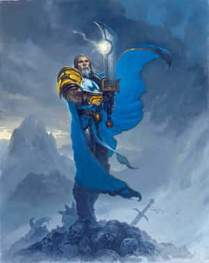 Heroic Tirion Fordring In Azeroth Wallpaper