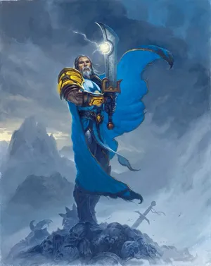 Heroic Tirion Fordring In Azeroth Wallpaper