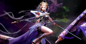 Heroic Warriors Battling On The Battlefield In Blood Of Steel Wallpaper