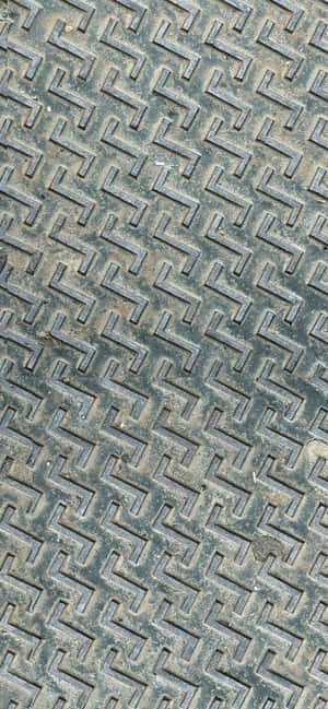 Herringbone Pattern Metal Texture Wallpaper
