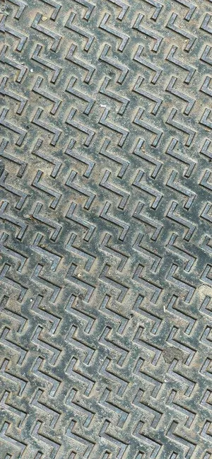 Herringbone Pattern Metal Texture Wallpaper