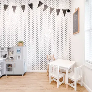 Herringbone Pattern Wallpaper Childrens Room Decor Wallpaper