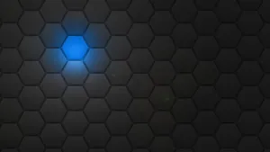 Hexagon Pattern In Dark Gray Wallpaper