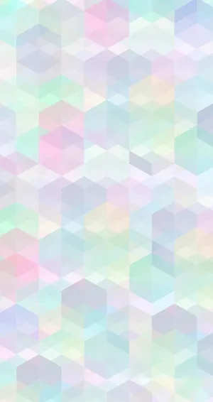Hexagon Pattern With Light Aesthetic Colors Wallpaper
